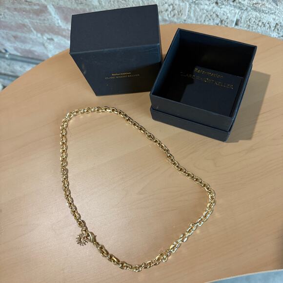 Reformation Clare Waight Keller Gold Chain Necklace - Picture 2 of 3